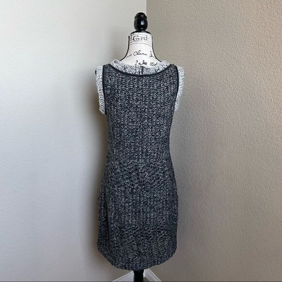 Marc Cain Wool Blend Winter Shift Dress with Hidden Zip and Button Size M - Picture 5 of 16